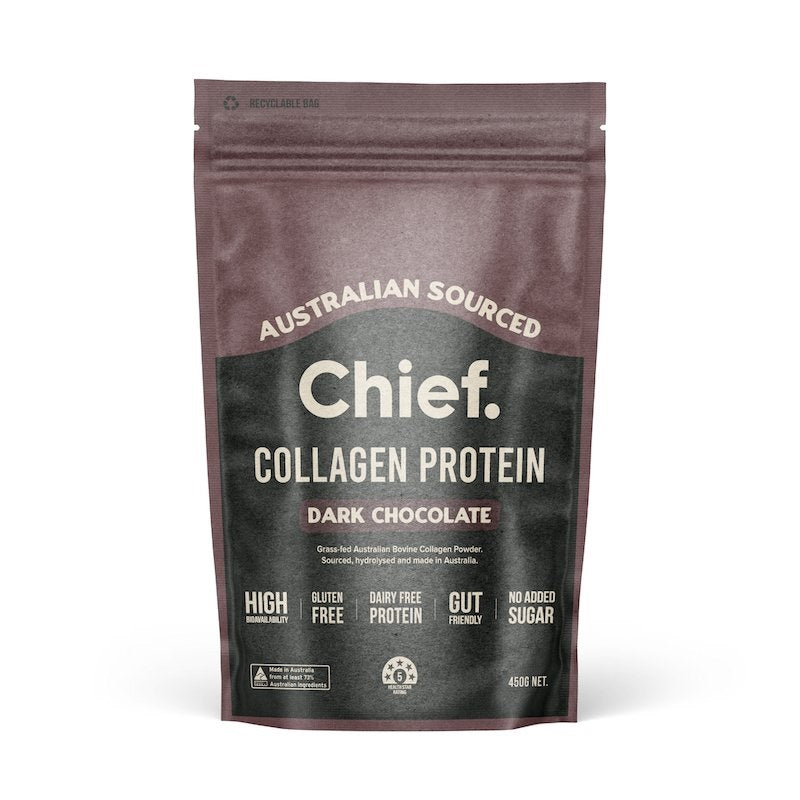 Chief Grass-fed Collagen Protein Powder - Dark Chocolate 450g