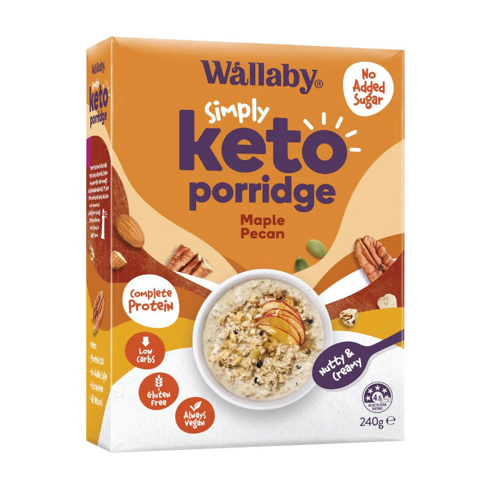 Wallaby Wallaby Porridge Keto Maple 240g