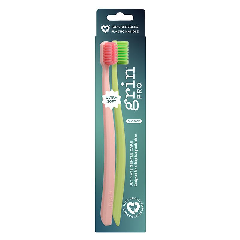 Grin Grin Gentle Toothbrush Ultra Soft 2pk