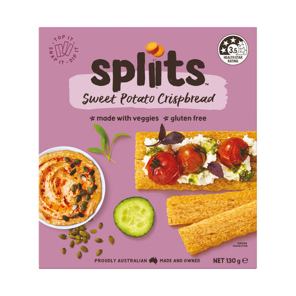 Spliits Crispbread S.Potato 130g