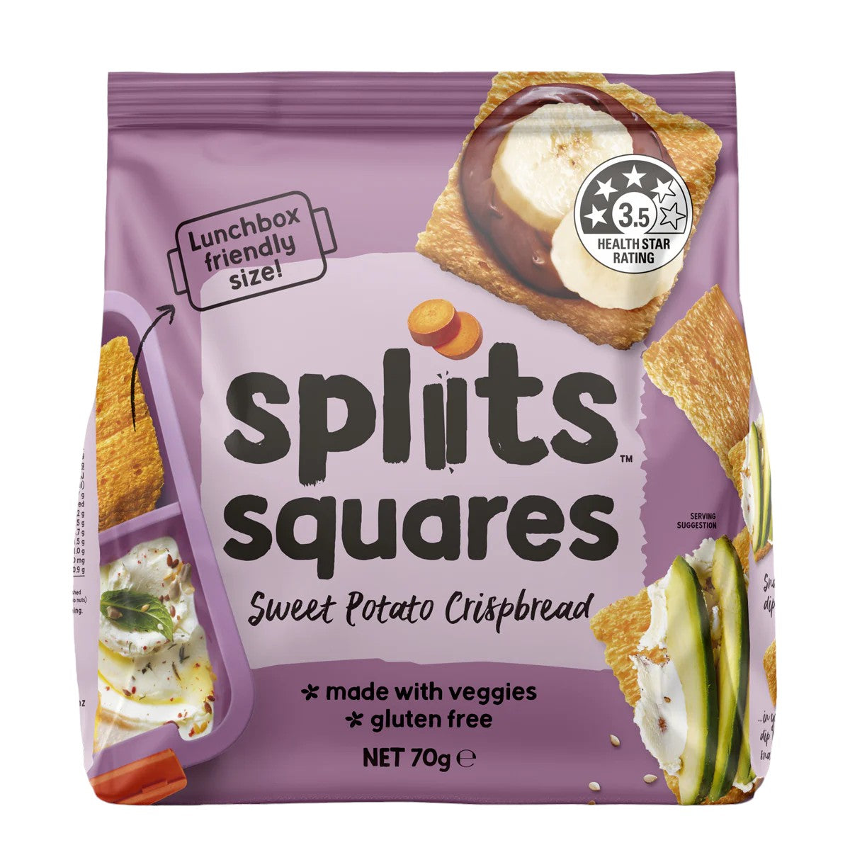 Spliits Squares S.Potato 70g