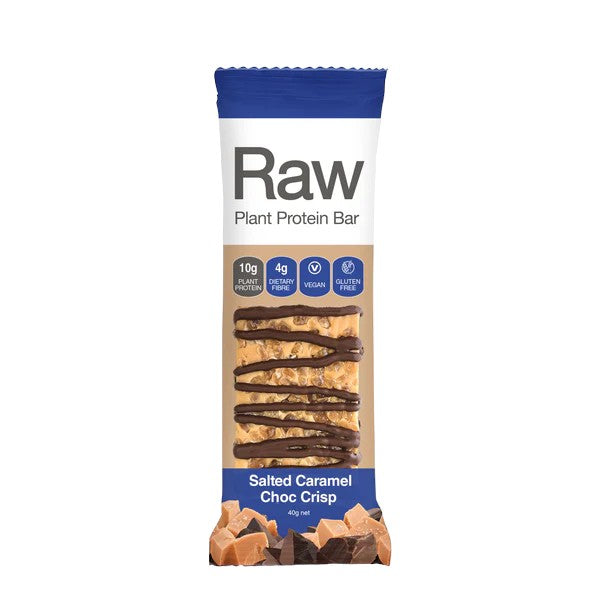 Raw Plant Protein Bar Salted Caramel Choc Crisp 40g