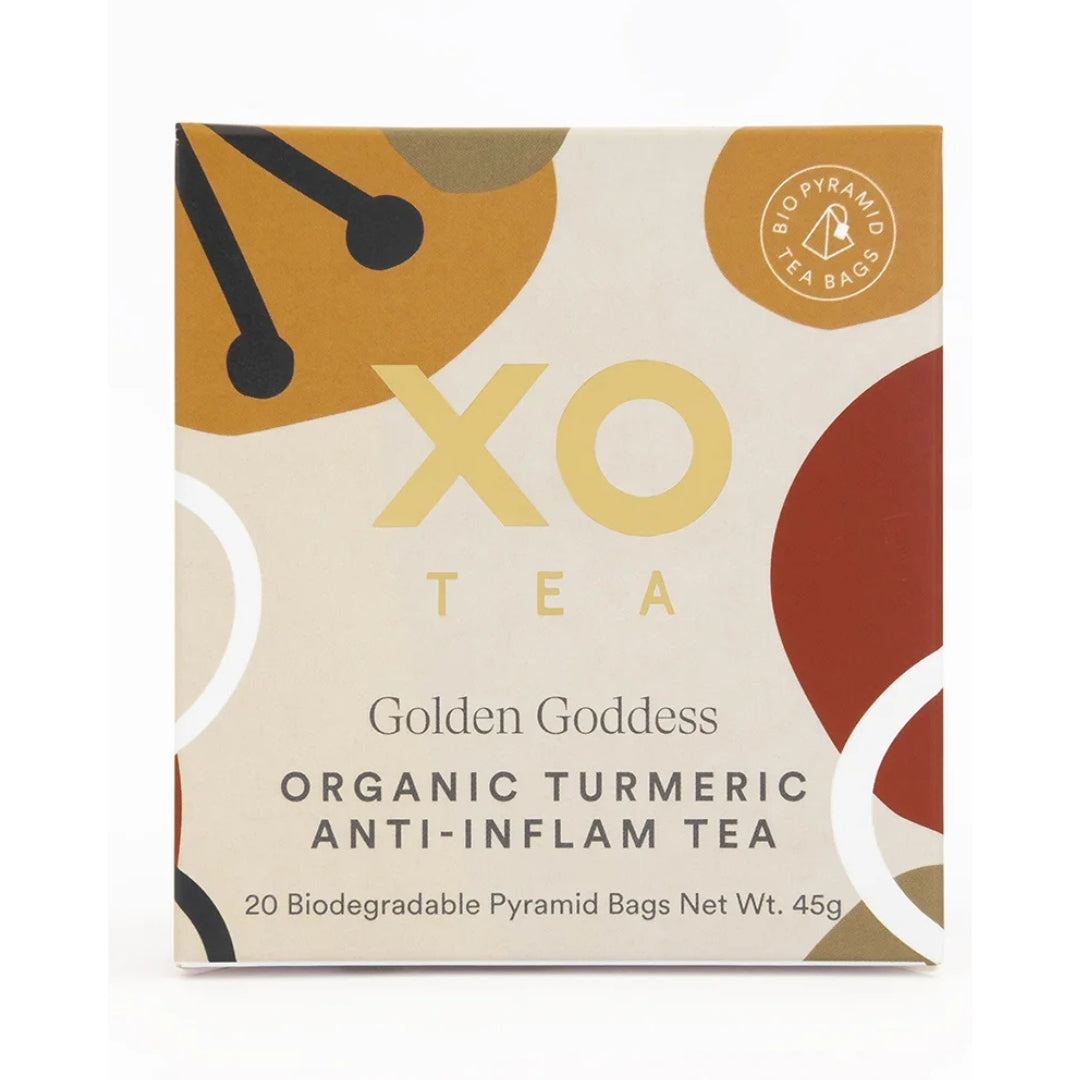 XO TEA Golden Goodness Anti-Inflammatory Turmeric Tea 20tb