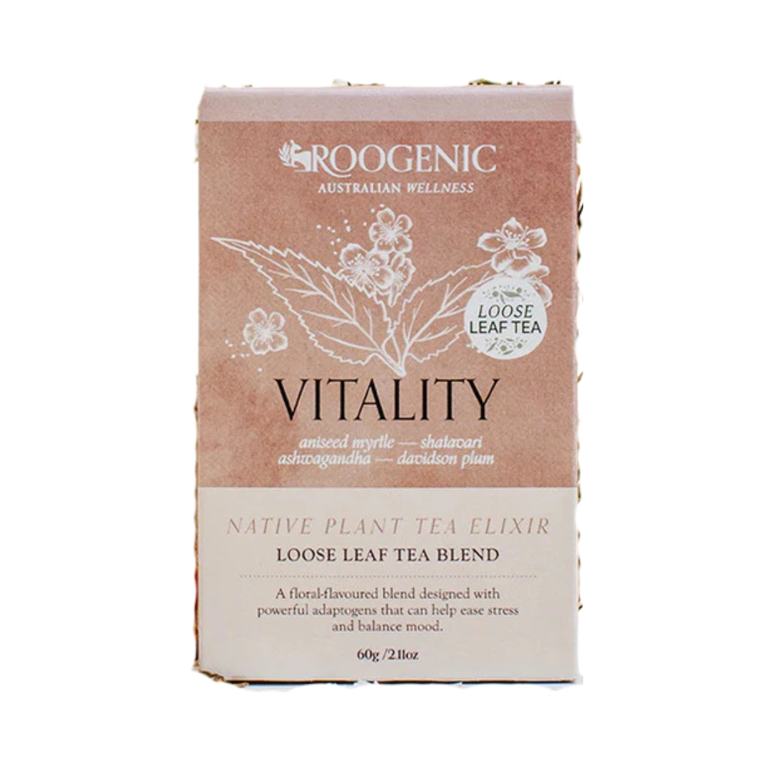 Roogenic Vitality Native Plant Tea Elixir Loose Leaf Tea Blend 18tb