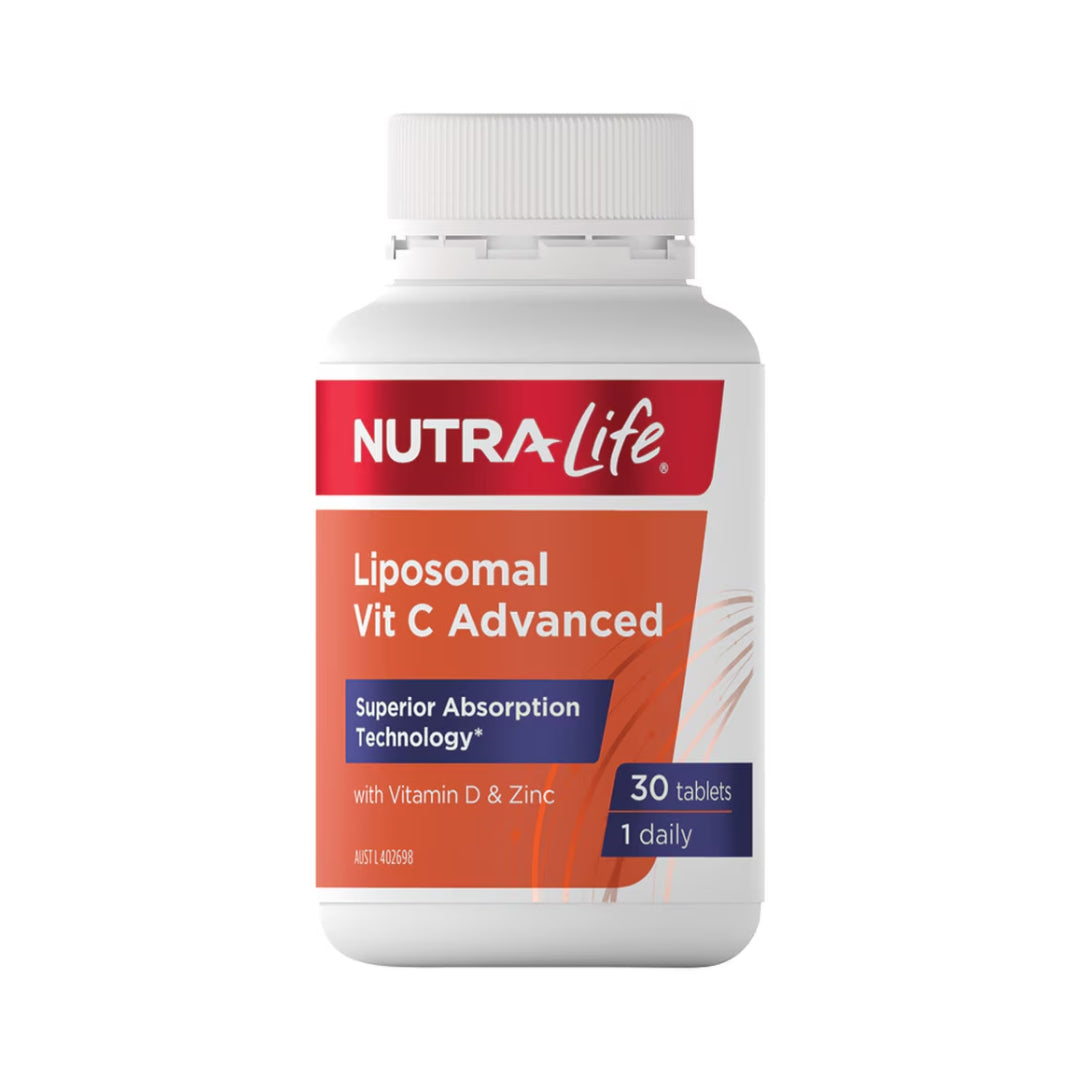 Liposomal Vit C Advanced with Vitamin D & Zinc 30t