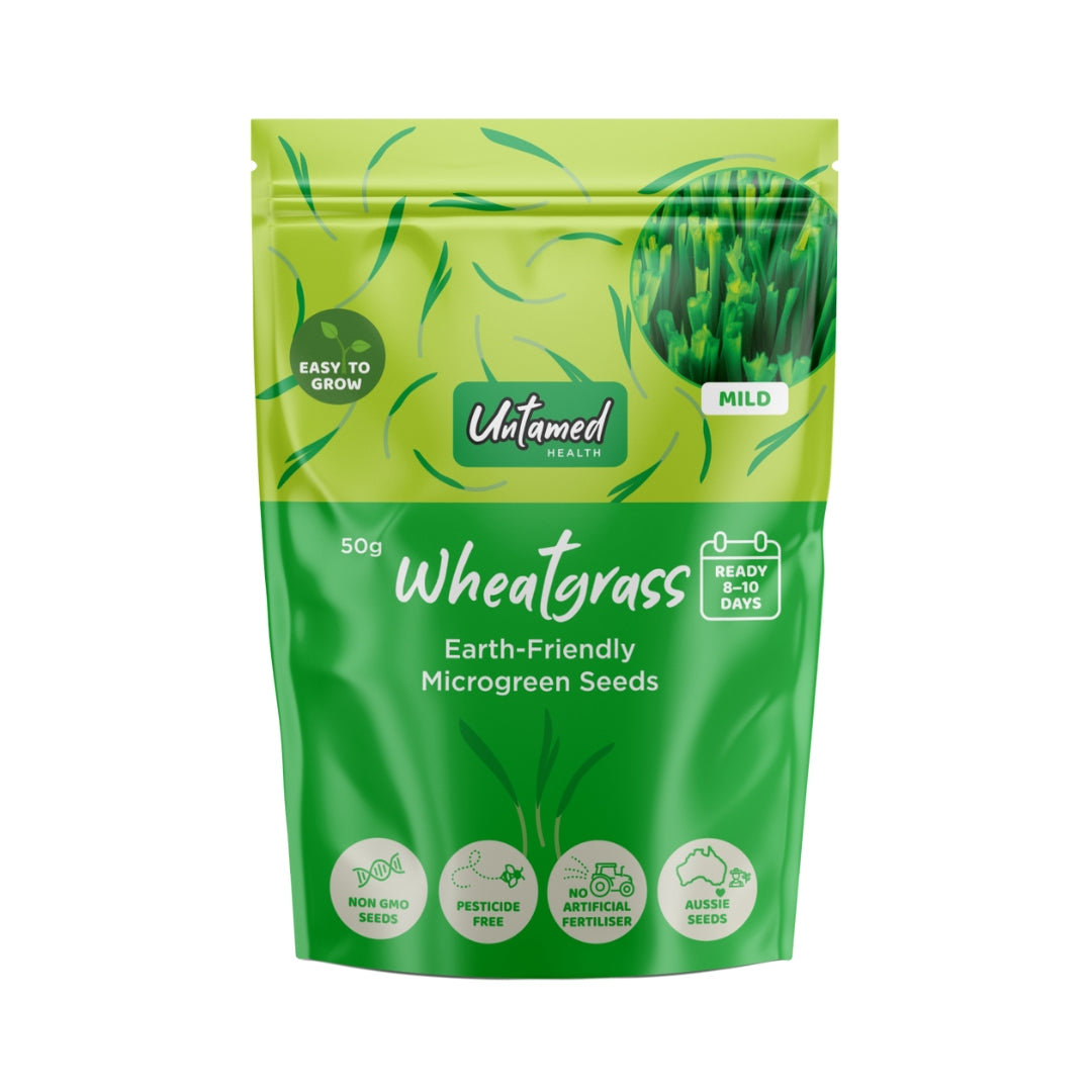 Untamed Health Wheatgrass Earth-friendly Seeds 50g