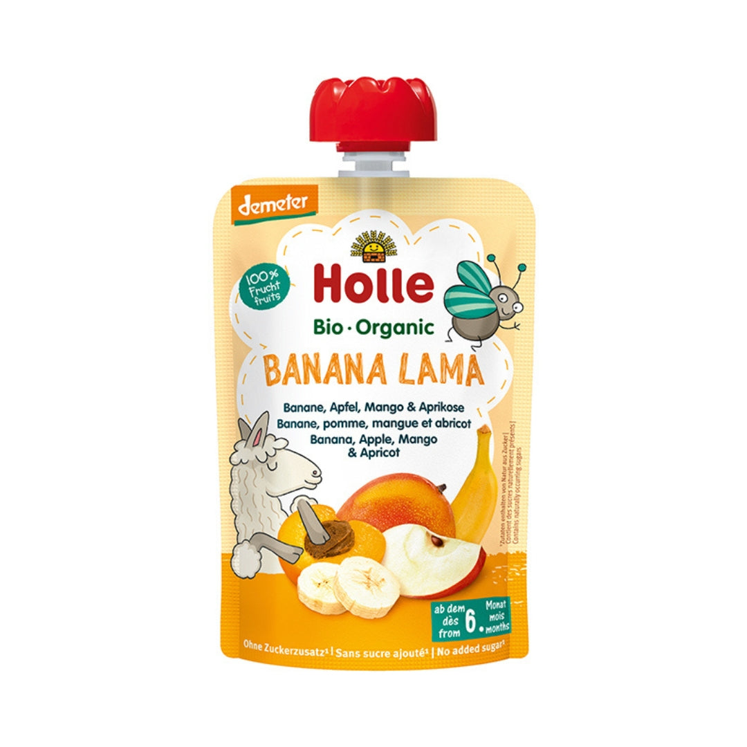 Holle Banana Lama Banana, Apple, Mango & Apricot 100g