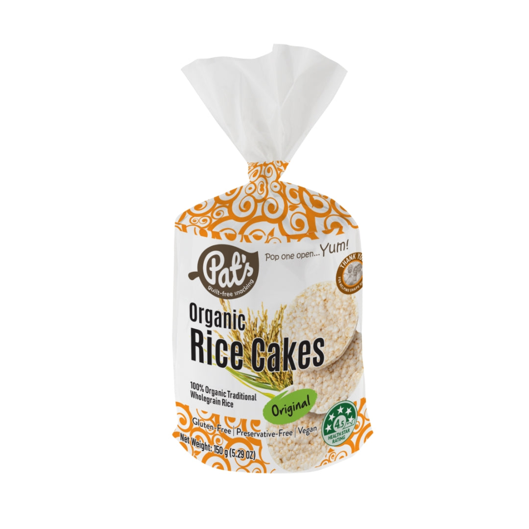 Pat's Organic Rice Cakes Original 150g