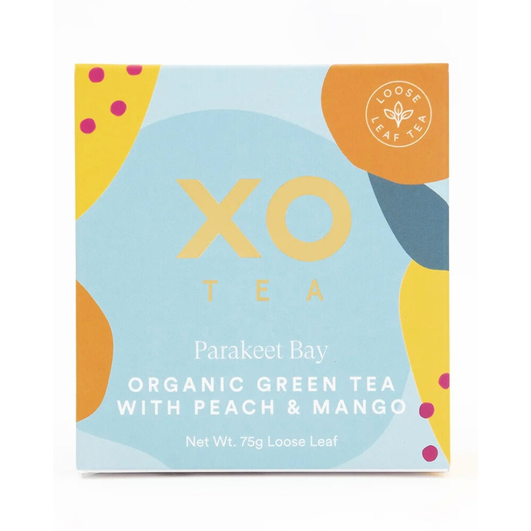 Parakeet Bay Organic Green Tea with Peach & Mango 25tb