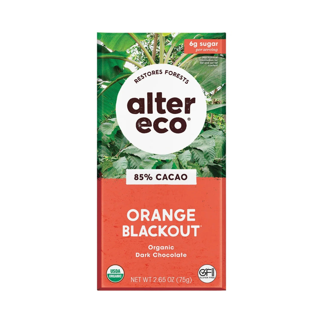 Orange Blackout Organic Dark Chocolate 75g