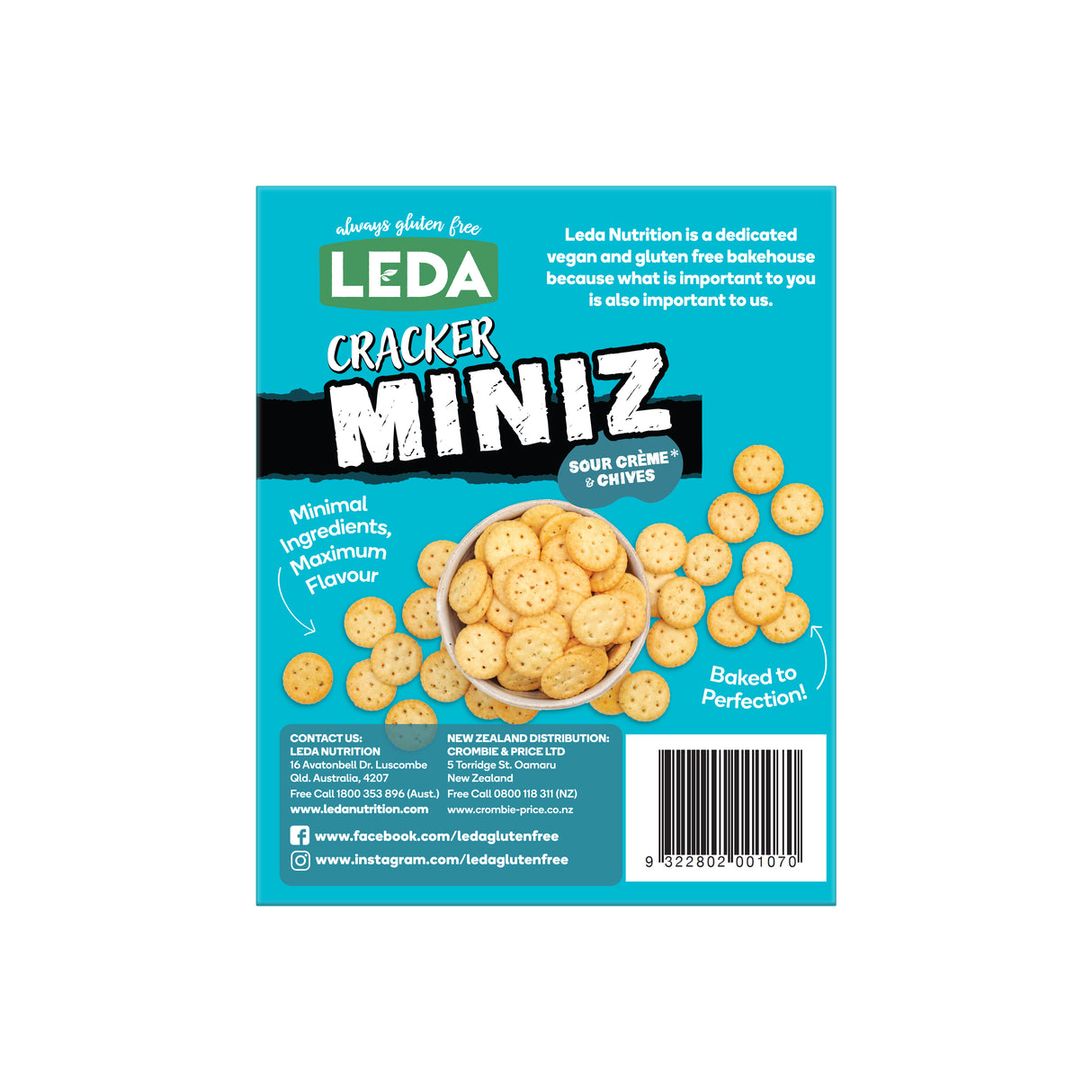 Cracker MINIZ Sour Creme 150g