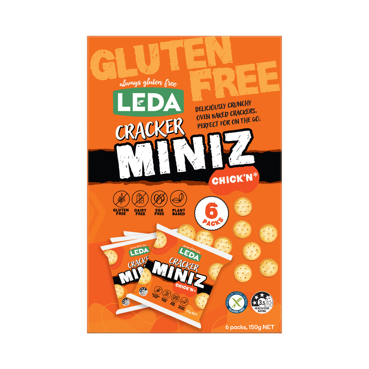 Cracker MINIZ Chickn Multi 6x25g