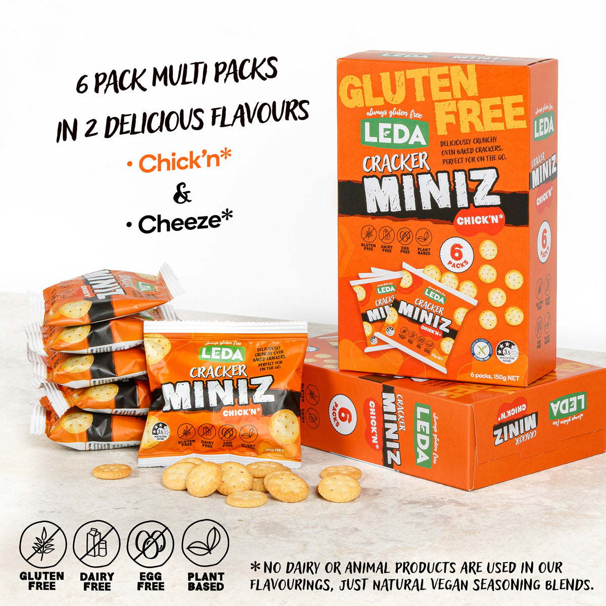 Cracker MINIZ Chickn Multi 6x25g